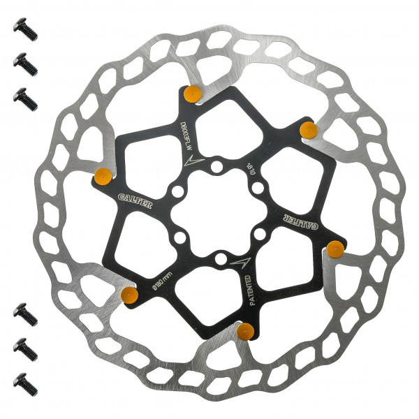 Galfer Bike Mtb Disc Wave Floating ø180mm Gold Pins