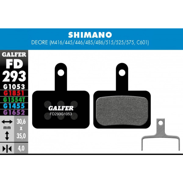 Galfer Bike Pro Brake Pad Shimano Deore