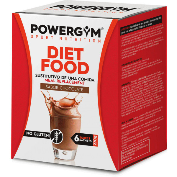 Powergym Diät-Lebensmittelbox mit 6 Umschlägen