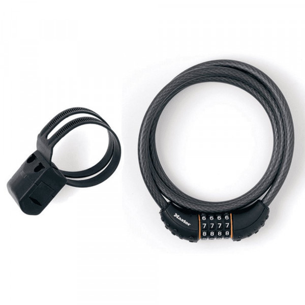 Masterlock 8120 Cable 1.80m X 10mm Cierre Combinacion 4 Digitos