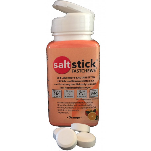 Saltstick Fastchews Laranja (Garrafa de 60u)