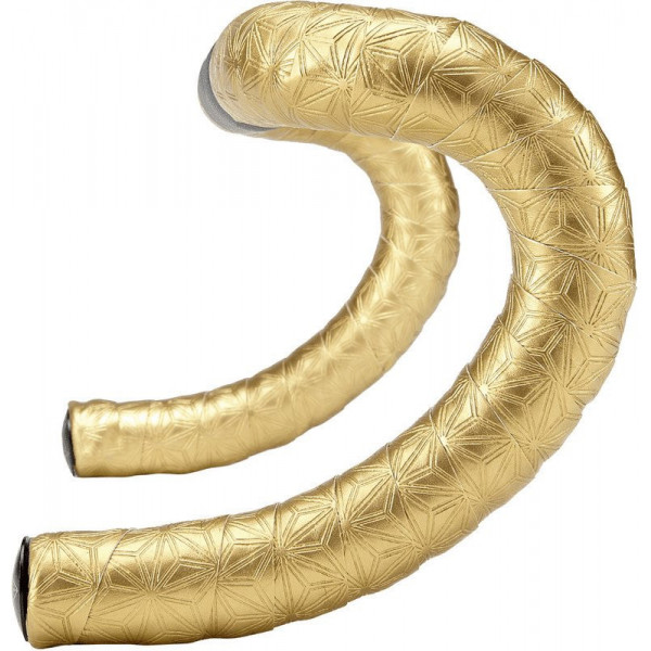 Supacaz Bling Tape Gold W/ Ano Gold Plugs + Silicone Gel