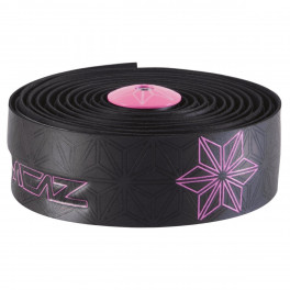 Supacaz Super Sticky Kush Galaxy Neon Pink Print W/ Neon Pink Plugs