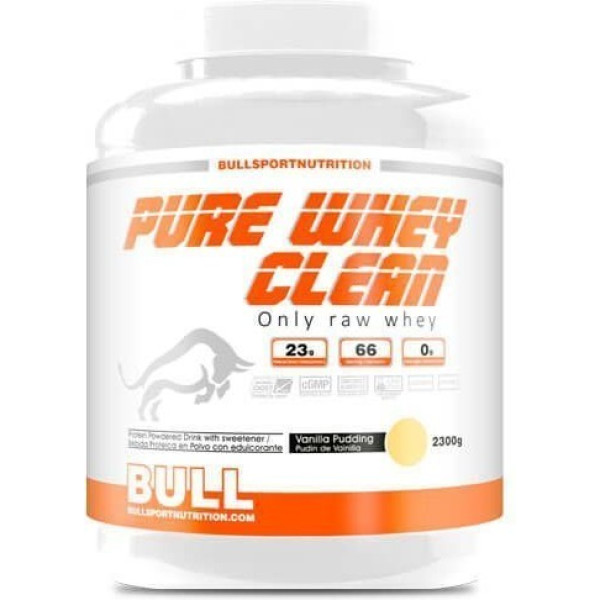 Bull Sport Nutrition Pure Whey Clean - 2.3 Kg - - (leche Merengada)