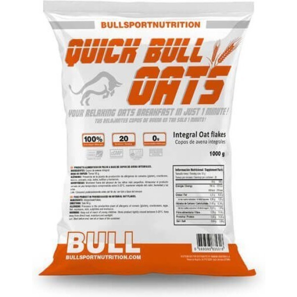 Bull Sport Nutrition Copos De Avena Integrales - 1 Kg -