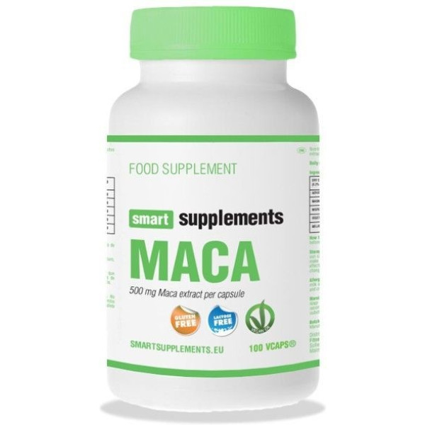 Smart Supplements Maca 500mg - 100 Cápsulas Vegetales -