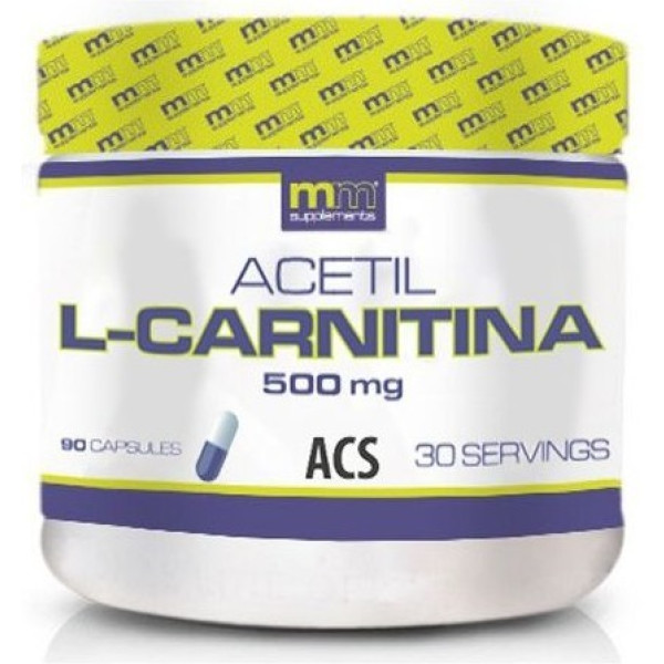 Mmsupplements Acetil L-carnitina - 90 Cápsulas - Mm Supplements