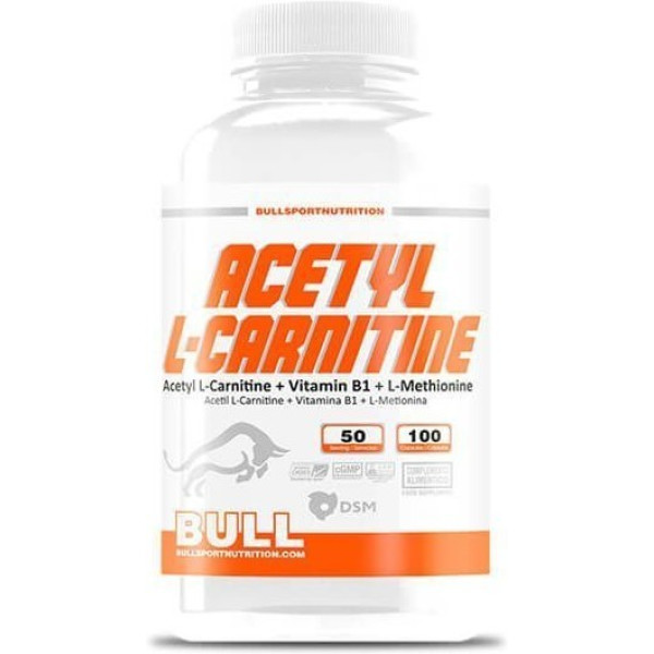 Bull Sport Nutrition Acetil L-carnitina - 100 Cápsulas -