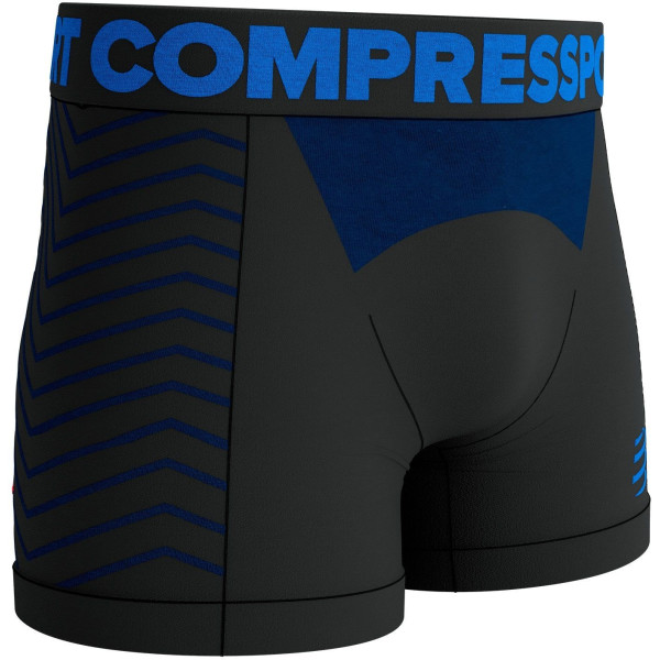 Compressport Seamless Boxer M Negro - Ropa Interior Deportiva
