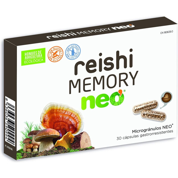 Neovital Reishi Neo  Memory Complemento Alimenticio 30 Cápsulas  A Base De Bacopa Setas Medicinales Reishi Melena De León Cord