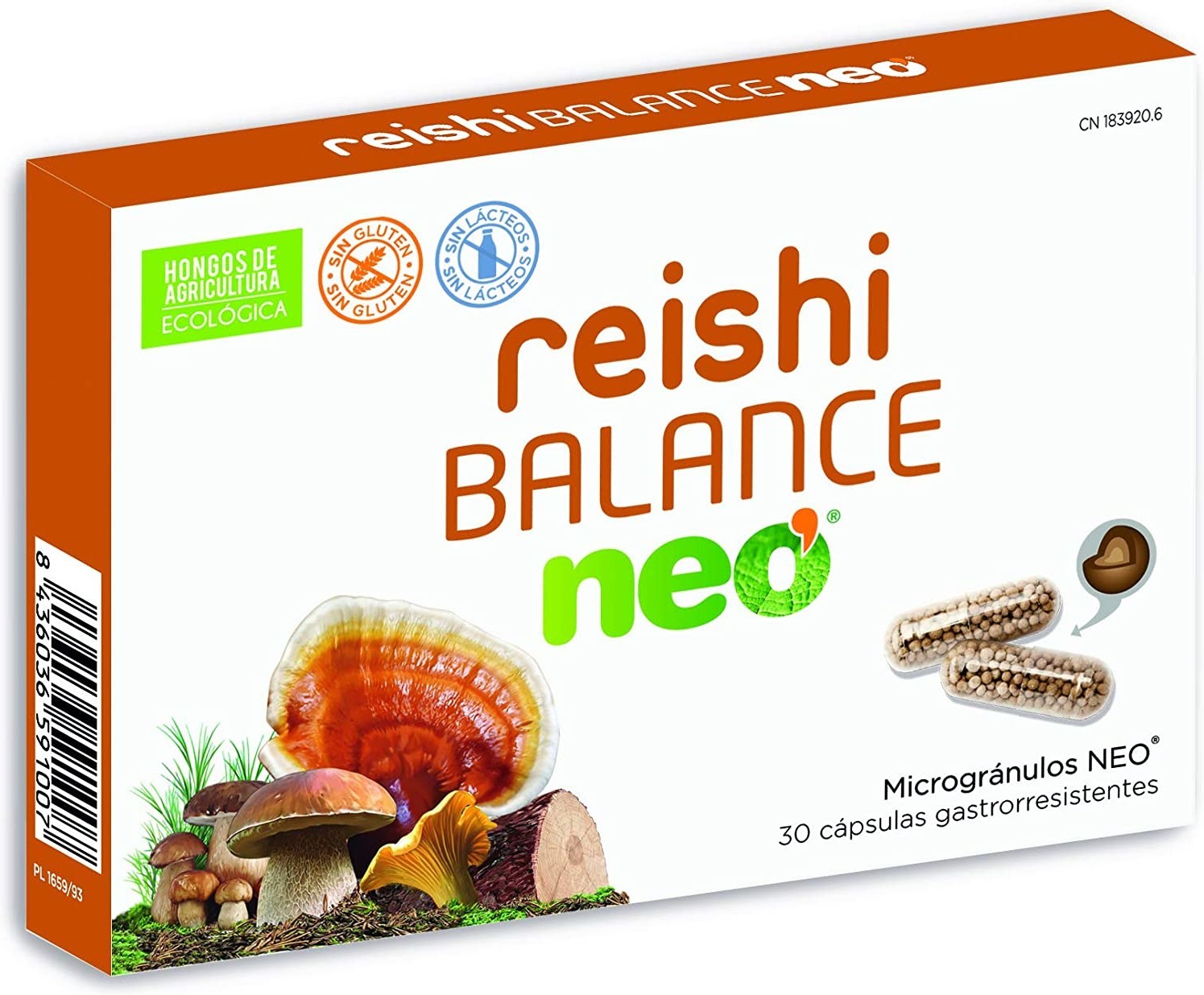 Neo Reishi - Balance 30 CáPsulas - Complemento Alimenticio A Base De Jengibre Geschmack Neutral-image