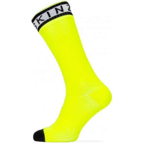 Sealskinz Hydrostop Waterproof Long Socks Yellow Fluo/Black/White