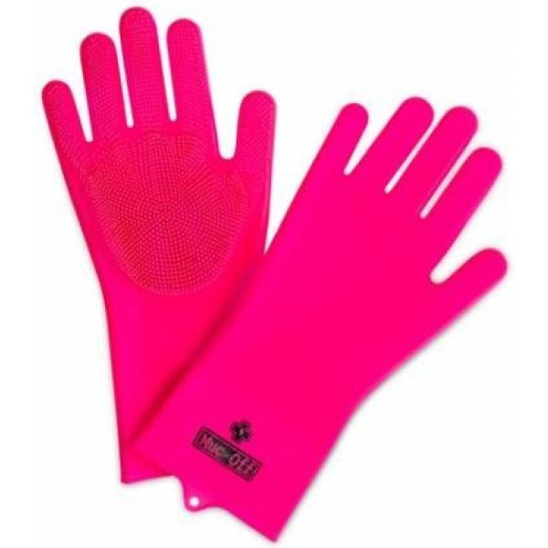 Muc-off Guantes Taller Deep Scrubber Rosa