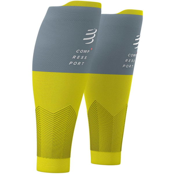 Chaussettes Compressport R2v2 Lime/Grey