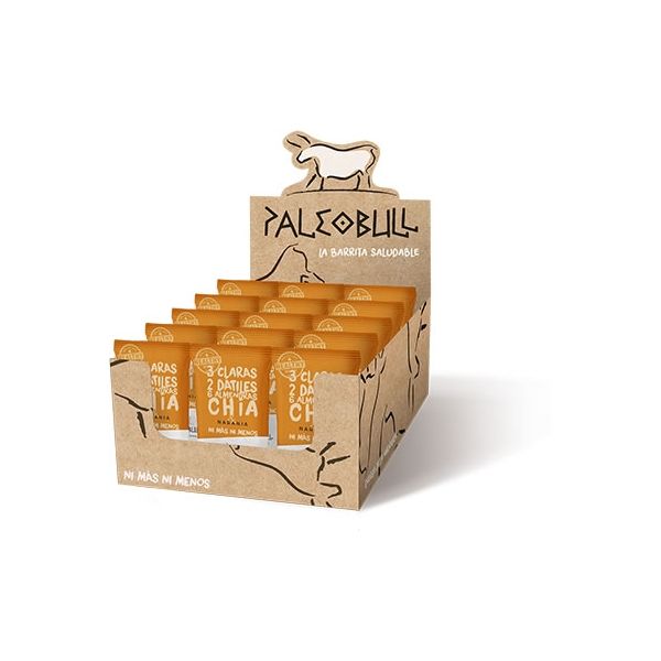 Paleobull Chia And Orange Bar 15 Bars x 50 Gr