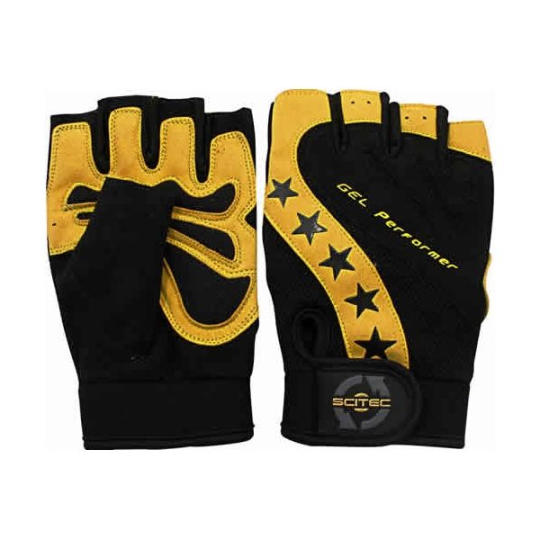 Scitec Power Style Gloves Black-Yellow