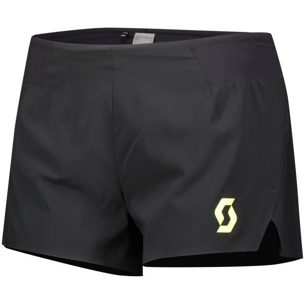 Scott Pantalon Mujer Split Rc Run Negro/amarillo