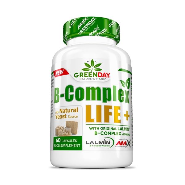 Amix GreenDay B-Komplex Life-Forte+ 60 Kapseln Lalmin® B-Komplex-Vitamine