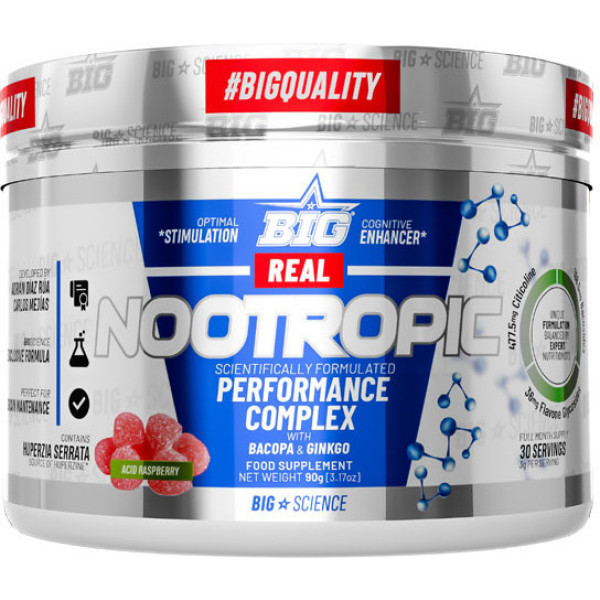 Big Nootropics - Met Stimulerende Middelen 90 Gr