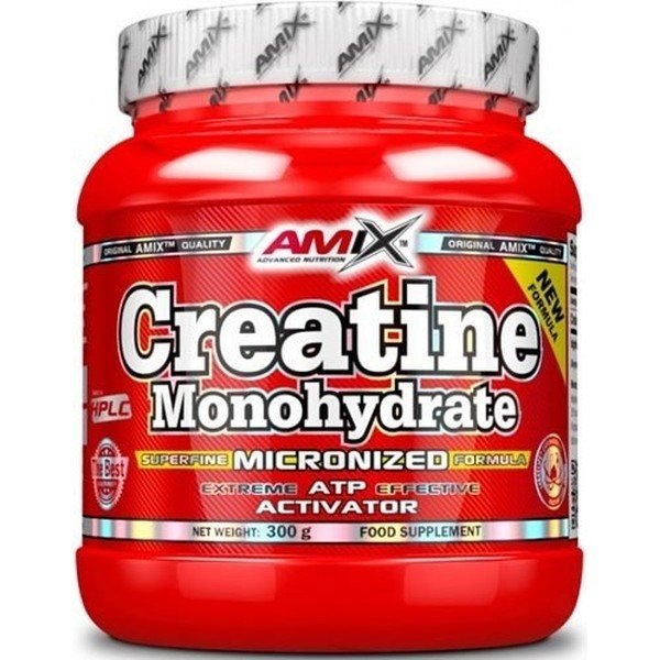 Amix Creatine Monohydraat 300 Gr 100% Gemicroniseerd Verbetert Spierkracht