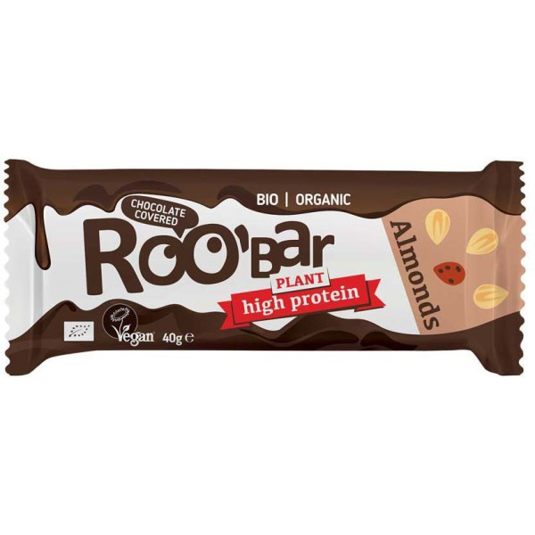 Roo' Bar Roo'bar Barrita Proteica Almendras Choco Eco 40g