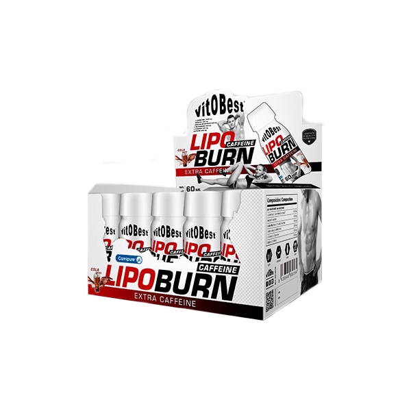 VitOBest LipoBurn Cafeïne 20 flacons x 60 ml