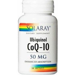 Solaray Ubiquinol Co-q10 50 Mg 30 Caps