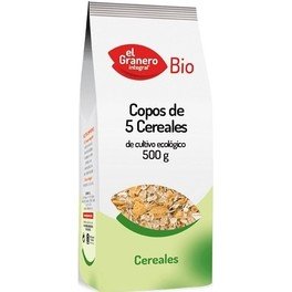 El Granero Flocons Intégraux de 5 Céréales Bio 500 gr