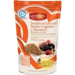 Linwoods Graines de lin moulues biologiques avec probiotiques et vitamine D 200 gr