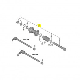 Shimano Eje Completo Buje Fh-m8010-b Fh-m618-b