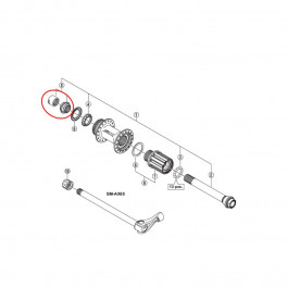 Shimano Cono Izdo.rueda Trasera Wh-rx31 R12
