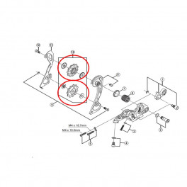 Shimano Polea Jgo.guia/tension Rd-m980