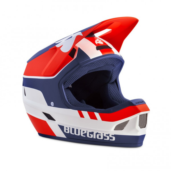 Met Casco Bluegrass Legit Blanco Rojo