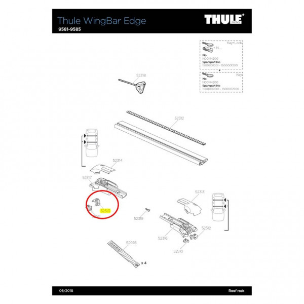 Thule Proteccion Th Rh Large Edge Wingbar 9581