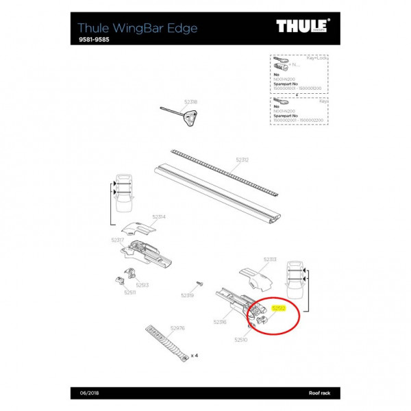 Thule Proteccion Th Lh Large Edge Wingbar 9581