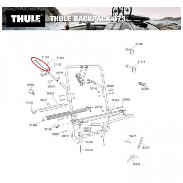 Thule Tirante Superior Th Backpack 973 (1 Ud)