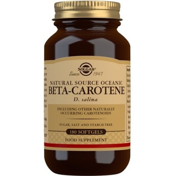 Solgar betacaroteno 100% 7 mg 180 cápsulas