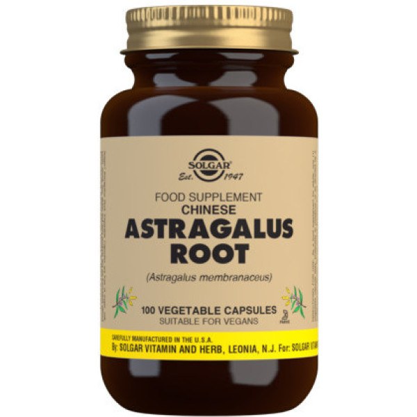 Solgar® Racine d'Astragale Chinois (Astragalus membranaceus) - 100 Capsules Végétales