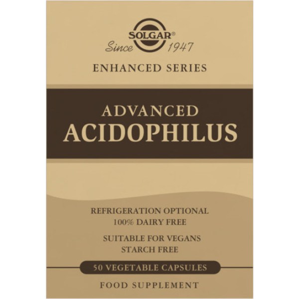 Solgar® Acidophilus Avanzado (no lácteo) - 50 Cápsulas vegetales
