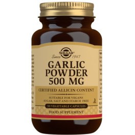 Solgar® alho em pó de culturas controladas 500 mg - 90 cápsulas vegetais