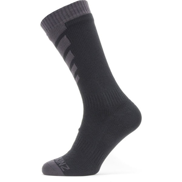 Sealskinz Medium Warm Weather Waterproof Socks Noirs/Gris