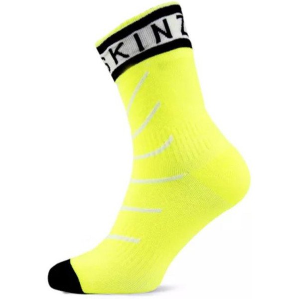 Sealskinz Hydrostop Waterproof Socks Yellow Fluo/Black/White