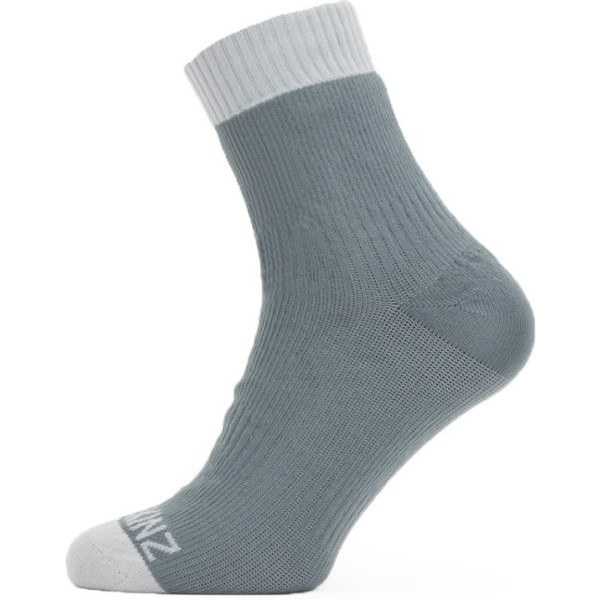 Sealskinz Mittlere wasserdichte Socken für warmes Wetter Grau