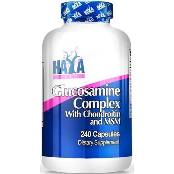 Haya Labs Glucosamina Coindritina y MSM Complex 240 caps