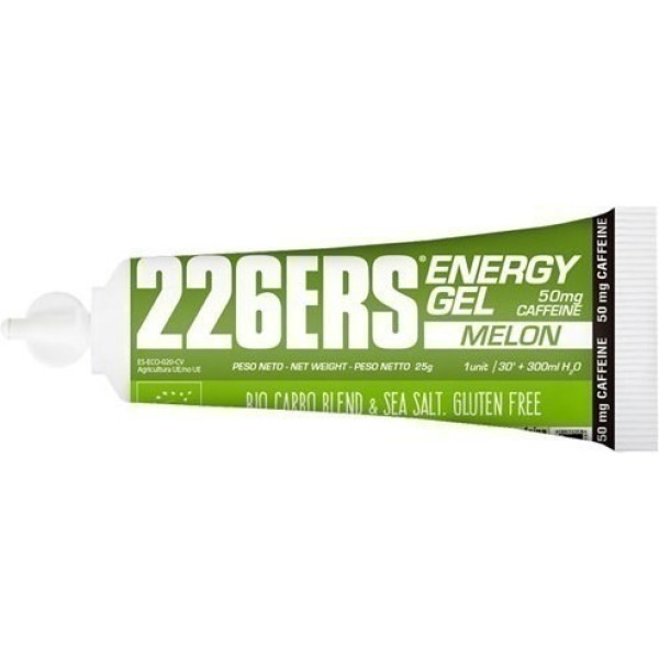 226ERS Energy Gel BIO Melon avec 50 mg de Caféine - 1 gel x 25 gr