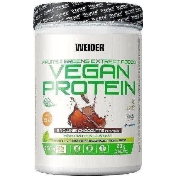 Weider Vegan Protein 750 Gr 100% Vegetable Protein From Peas (PISANE) and Rice / Gluten Free / Lactose Free