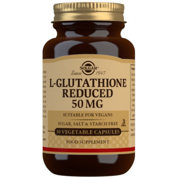 Solgar L-glutathione 50 Mg 30 Vcaps