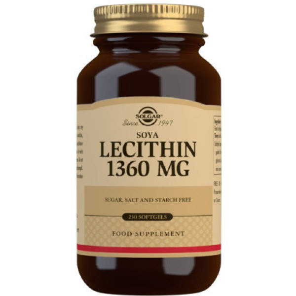 Solgar Lécithine 1360 Mg 250 Perles