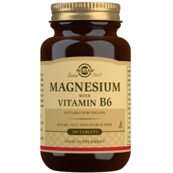 Solgar Magnesio + Vitamina B6 100 caps