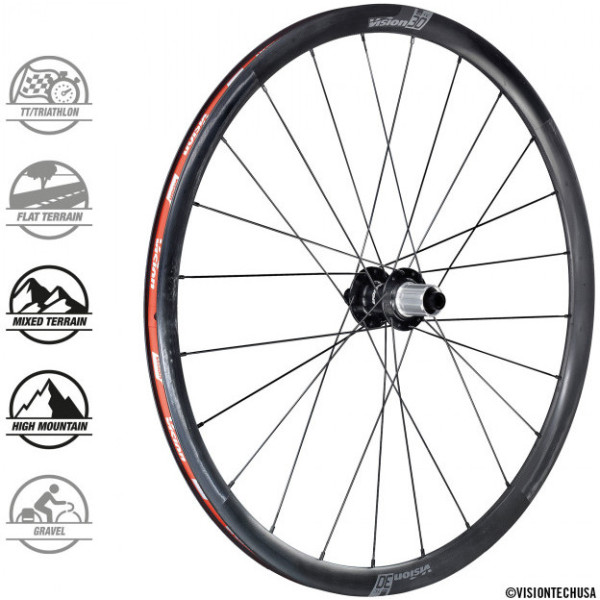 Vision Tc 30 Disc Centerlock Wheelset Tubeless Ready Tyre Shimano 11v Carbon